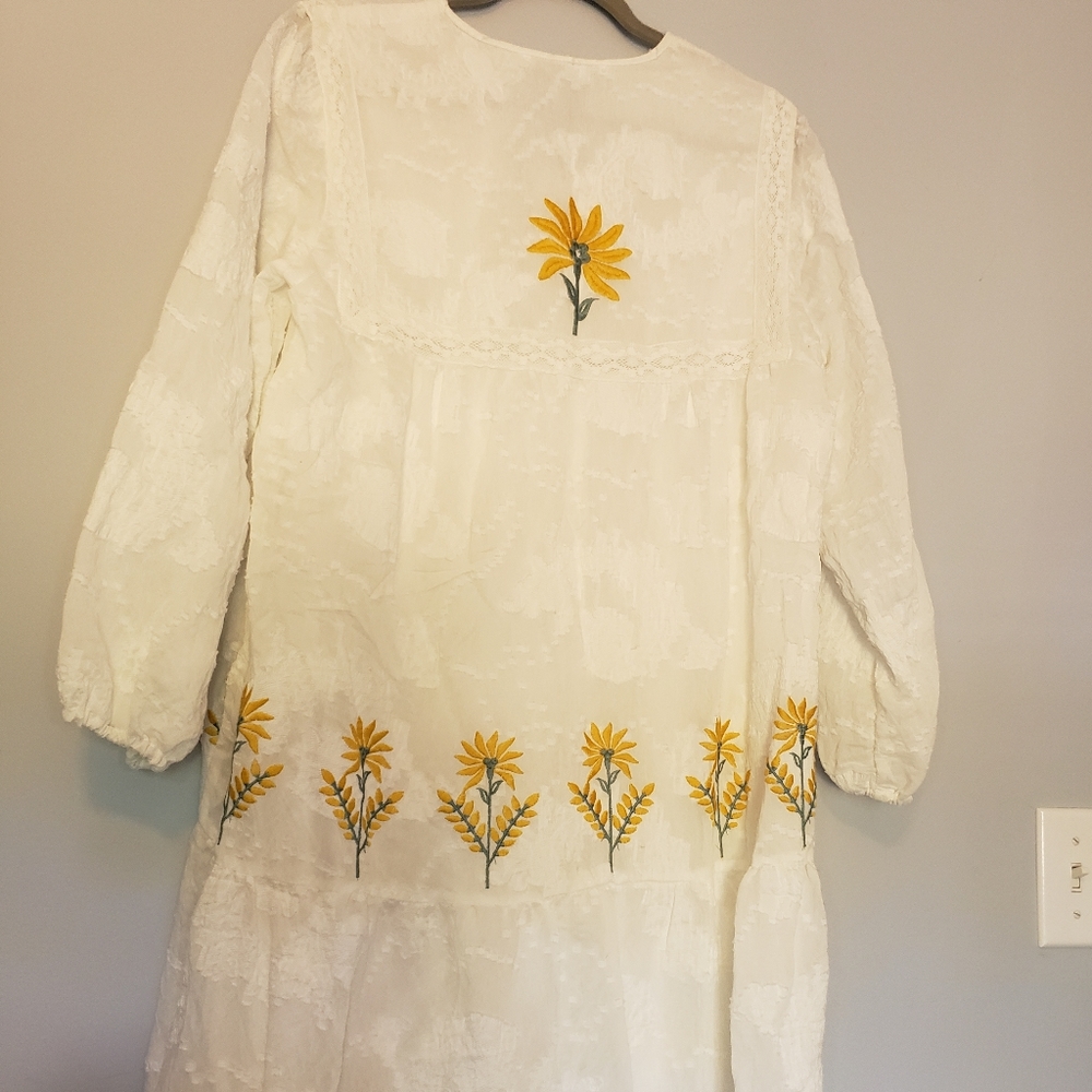 Zara Canary Island embroidered maxi dress - Picture 10 of 16